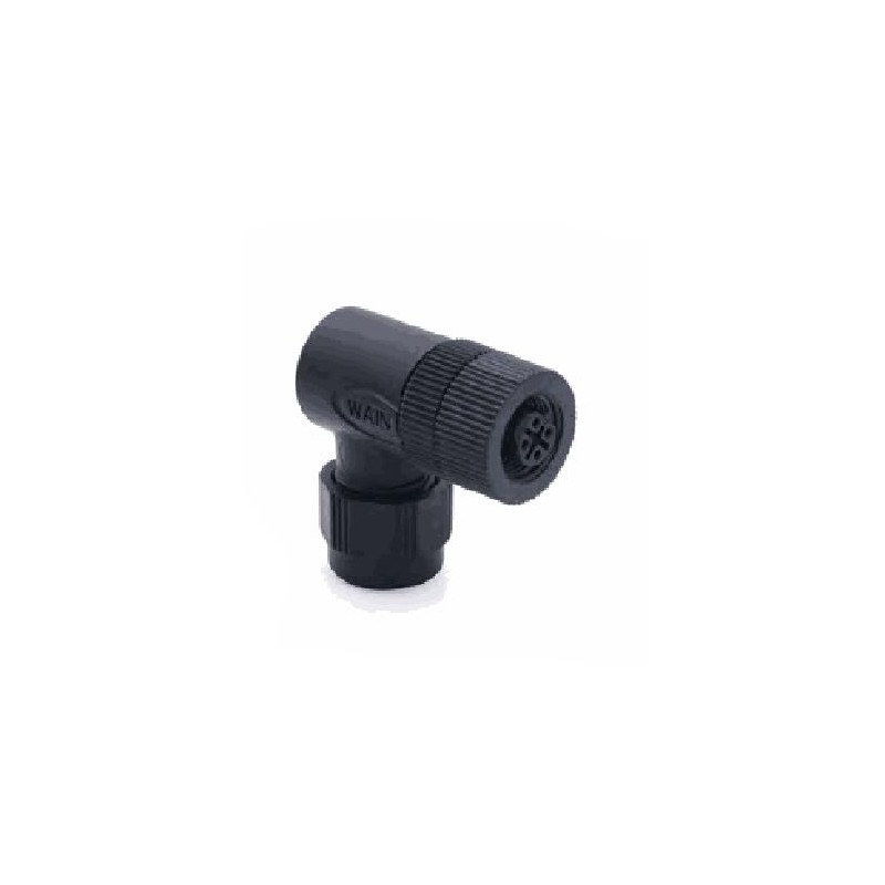 Connecteur femelle M12P, 5 pol., codage B IP67, 4A, non-blindé